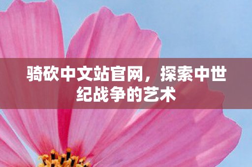 骑砍中文站官网，探索中世纪战争的艺术