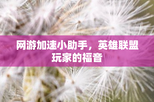 英雄联盟玩家的福音图片