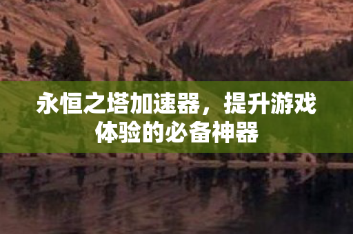 永恒之塔加速器，提升游戏体验的必备神器