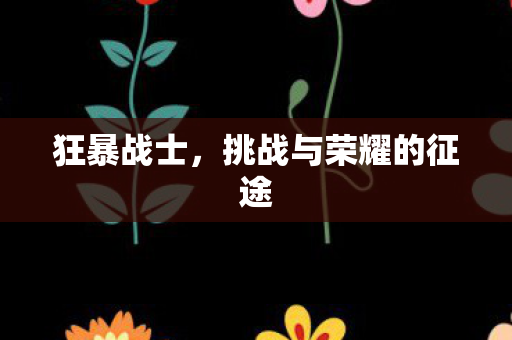 狂暴战士，挑战与荣耀的征途