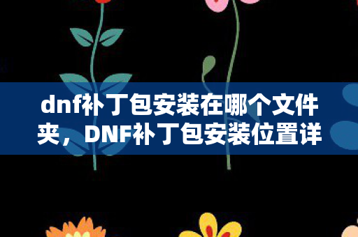 dnf补丁包安装在哪个文件夹,DNF补丁包安装位置详解 dnf补丁包安装在哪个文件夹,DNF补丁包安装位置详解