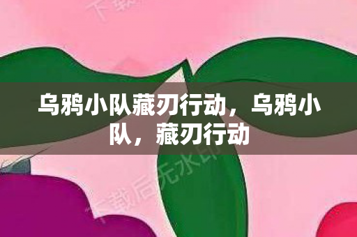 乌鸦小队藏刃行动，乌鸦小队，藏刃行动