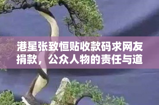 港星张致恒贴收款码求网友捐款，公众人物的责任与道德考量