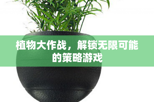 植物大作战，解锁无限可能的策略游戏