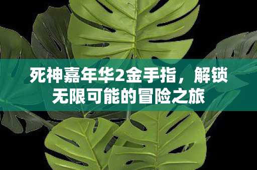 死神嘉年华2金手指，解锁无限可能的冒险之旅