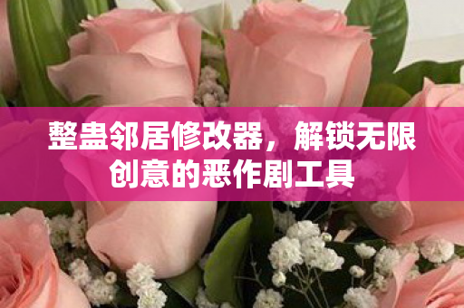 整蛊邻居修改器，解锁无限创意的恶作剧工具