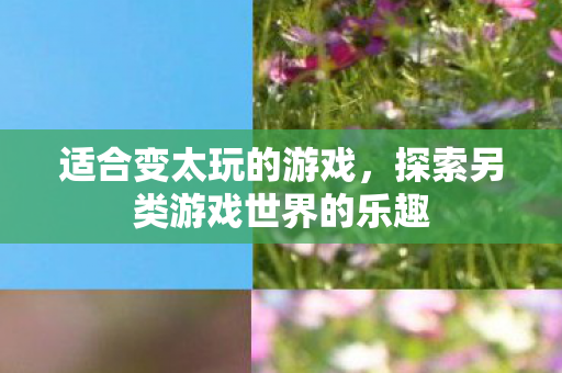 适合变太玩的游戏，探索另类游戏世界的乐趣