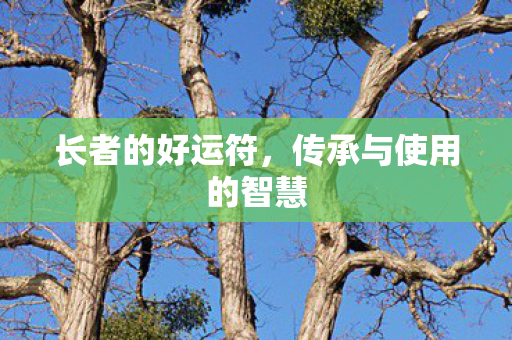 长者的好运符，传承与使用的智慧
