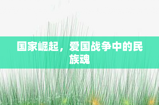 国家崛起，爱国战争中的民族魂