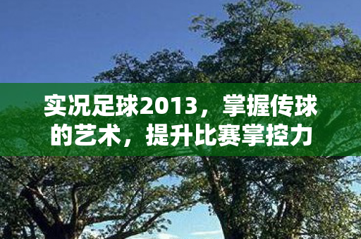 实况足球2013，掌握传球的艺术，提升比赛掌控力