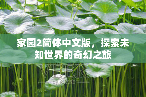 家园2简体中文版，探索未知世界的奇幻之旅