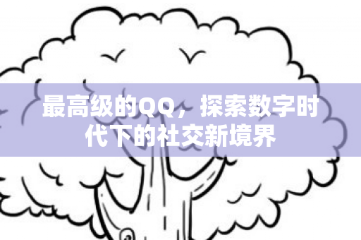最高级的QQ,探索数字时代下的社交新境界 最高级的QQ,探索数字时代下的社交新境界