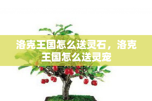 洛克王国怎么送灵石，洛克王国怎么送灵宠