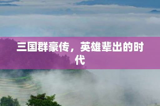 三国群豪传，英雄辈出的时代