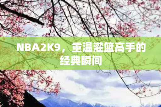 NBA2K9，重温灌篮高手的经典瞬间