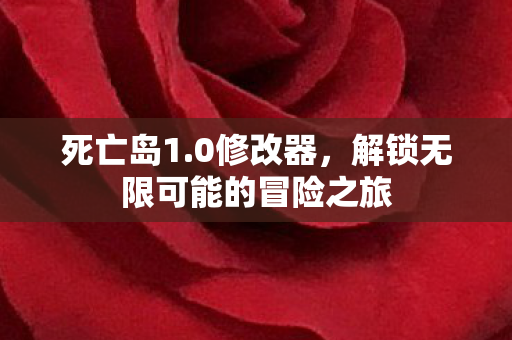 死亡岛1.0修改器，解锁无限可能的冒险之旅