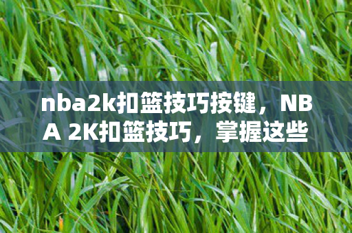 nba2k扣篮技巧按键,NBA 2K扣篮技巧,掌握这些技巧,让你的球员在比赛中飞得更高 nba2k扣篮技巧按键,NBA 2K扣篮技巧,掌握这些技巧,让你的球员在比赛中飞得更高