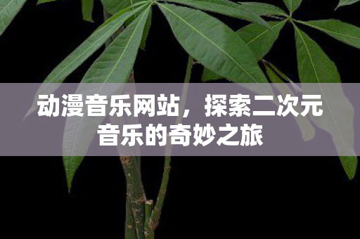 动漫音乐网站,探索二次元音乐的奇妙之旅 动漫音乐网站,探索二次元音乐的奇妙之旅