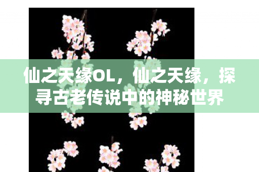仙之天缘OL，仙之天缘，探寻古老传说中的神秘世界