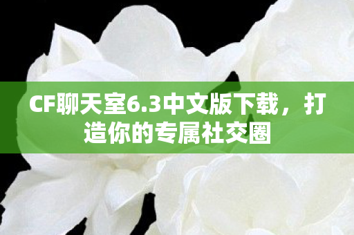 CF聊天室6.3中文版下载，打造你的专属社交圈