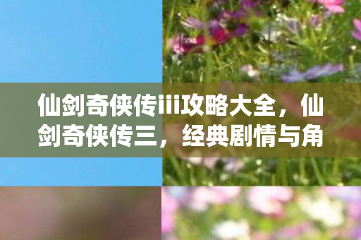 仙剑奇侠传iii攻略大全，仙剑奇侠传三，经典剧情与角色攻略