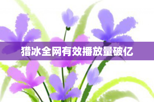 猎冰全网有效播放量破亿