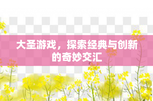 大圣游戏,探索经典与创新的奇妙交汇 大圣游戏,探索经典与创新的奇妙交汇