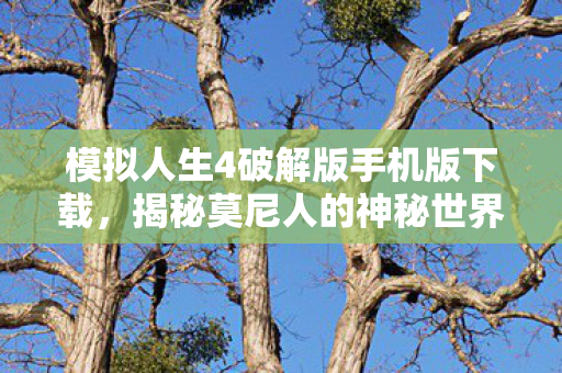 模拟人生4破解版手机版下载，揭秘莫尼人的神秘世界，探索财富与智慧的双重传奇