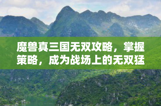 魔兽真三国无双攻略，掌握策略，成为战场上的无双猛将