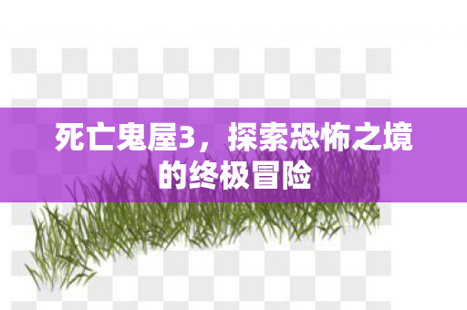 死亡鬼屋3，探索恐怖之境的终极冒险