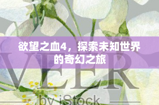 欲望之血4，探索未知世界的奇幻之旅