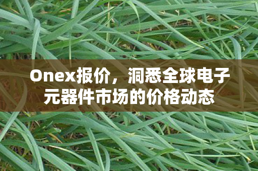 Onex报价,洞悉全球电子元器件市场的价格动态 Onex报价,洞悉全球电子元器件市场的价格动态