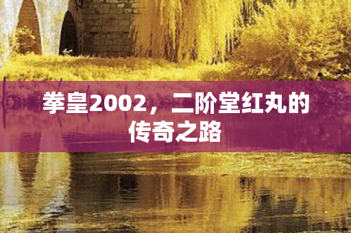 拳皇2002，二阶堂红丸的传奇之路