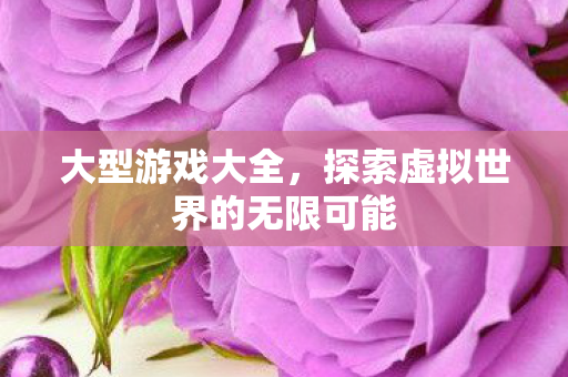 大型游戏大全,探索虚拟世界的无限可能 大型游戏大全,探索虚拟世界的无限可能