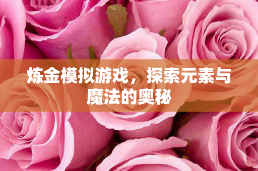 炼金模拟游戏，探索元素与魔法的奥秘