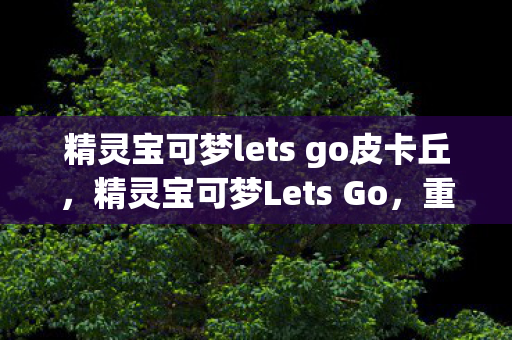 精灵宝可梦lets go皮卡丘,精灵宝可梦Lets Go,重温经典,探索奇妙世界 精灵宝可梦lets go皮卡丘,精灵宝可梦Lets Go,重温经典,探索奇妙世界