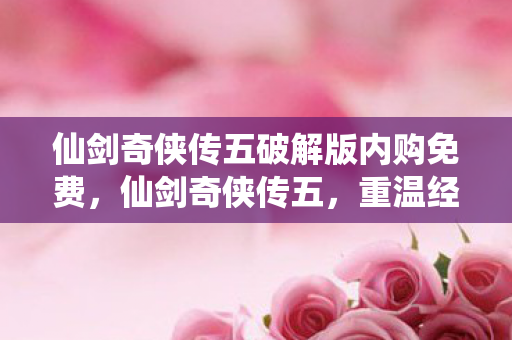 仙剑奇侠传五破解版内购免费，仙剑奇侠传五，重温经典，探寻未解之谜