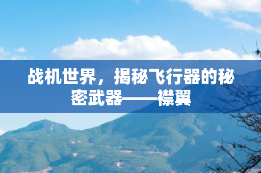 战机世界，揭秘飞行器的秘密武器——襟翼