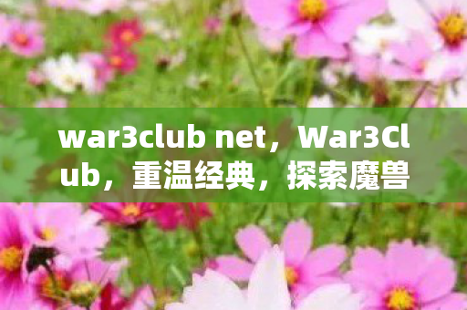 war3club net，War3Club，重温经典，探索魔兽争霸III的无限可能