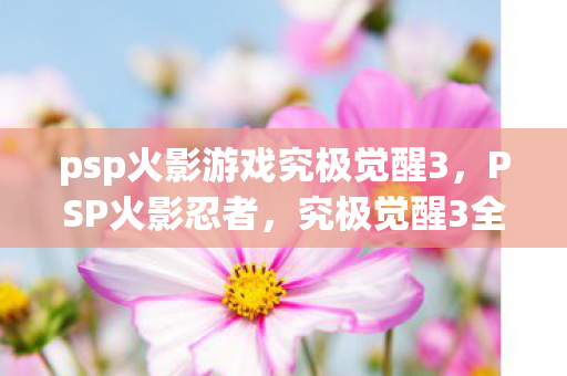psp火影游戏究极觉醒3，PSP火影忍者，究极觉醒3全面攻略