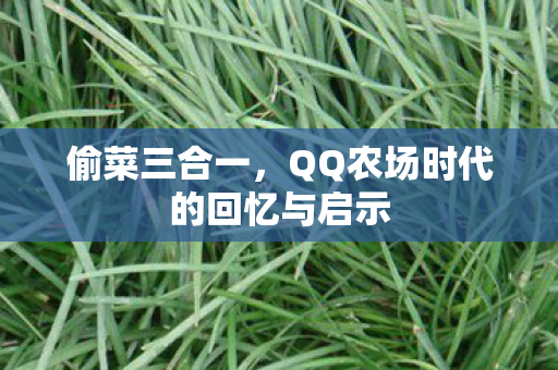 偷菜三合一，QQ农场时代的回忆与启示