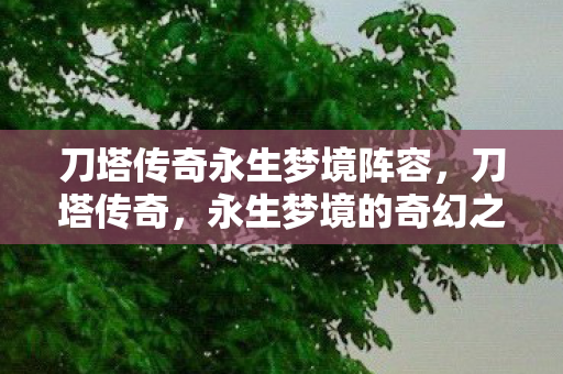 刀塔传奇永生梦境阵容，刀塔传奇，永生梦境的奇幻之旅