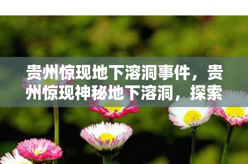 贵州惊现地下溶洞事件图片