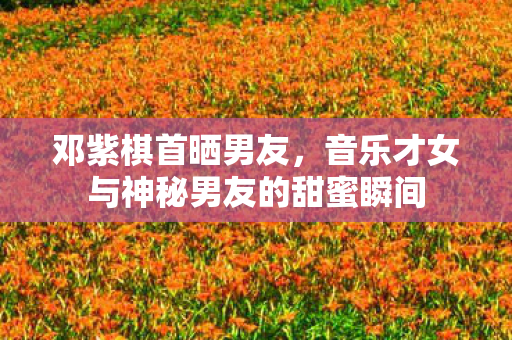 音乐才女与神秘男友的甜蜜瞬间图片