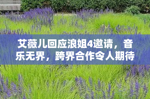 艾薇儿回应浪姐4邀请，音乐无界，跨界合作令人期待