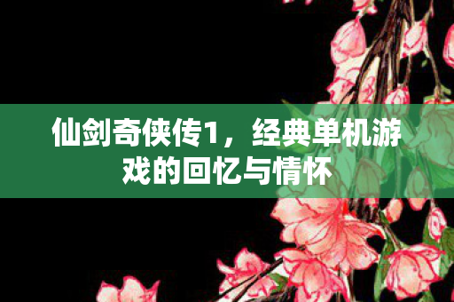 仙剑奇侠传1，经典单机游戏的回忆与情怀