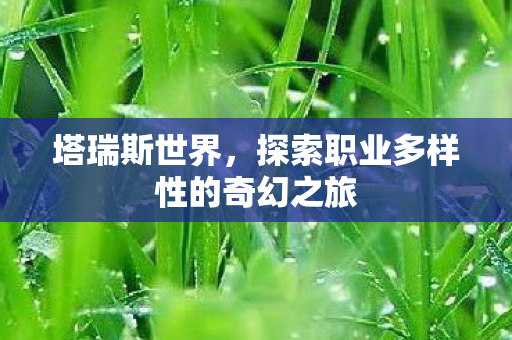 探索职业多样性的奇幻之旅图片