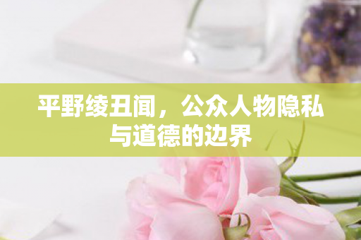 平野绫丑闻,公众人物隐私与道德的边界 平野绫丑闻,公众人物隐私与道德的边界