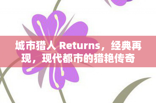 城市猎人 Returns，经典再现，现代都市的猎艳传奇