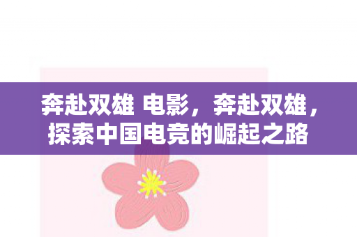 奔赴双雄 电影，奔赴双雄，探索中国电竞的崛起之路